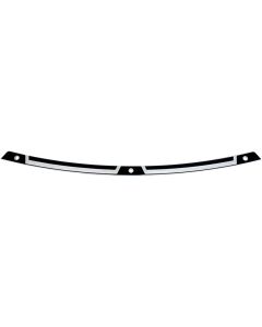 Klock Werks Flare Series Black FLW Windshield Trim for Harley Batwing 14-20