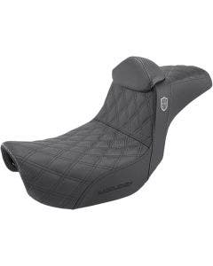 Saddlemen Pro Series SDC Performance Gripper Seat w/ backrest Harley Dyna 06-17