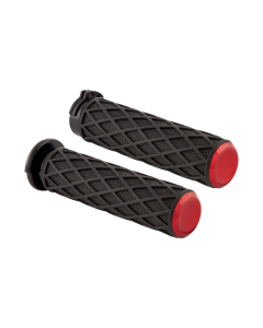 Arlen Ness 500-015 Red Diamond Cable Grips 4 Harley 80-21 Models