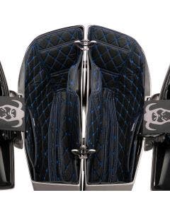 HOGWORKZ Saddlebag Liners for Harley FLHX/FLTRX '24-'25 w/ Blue Stitching