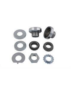 V-Twin 24-0122 Chrome Fork Neck Cup Kit Harley FLH FX FXST 49-87