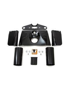 V-Twin 24-1464 Black Fork Cover Kit Hydra Glide style Harley FLH Panhead 49-59
