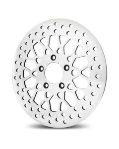 DNA Mesh Polished Mesh Rear 11.8 Disc Rotor Harley Touring FLH/T 08-16
