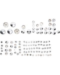 Drag Chrome Deluxe Engine Transmission Primary Bolt Cover Kit Harley XL 04-17