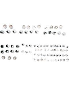 Drag Chrome Standard Engine Trans Primary Bolt Cover Topper Kit Harley FLH 99-06