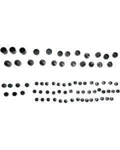Drag Black Standard Engine Trans Primary Bolt Cover Kit Harley Dyna 06-17