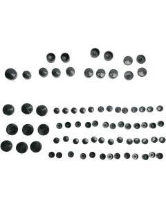 Drag Black Standard Engine Trans Primary Bolt Cover Kit Harley Sportster 04-17