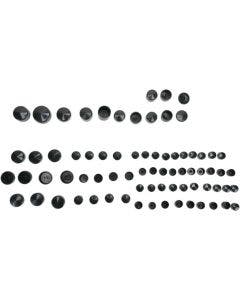 Drag Black Standard Engine Trans Primary Bolt Cover Kit Harley Sportster 86-03