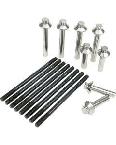 Feuling 3024 Chromoly Steel 12-Point Head Bolt Stud Kit 2017 Harley Touring M8