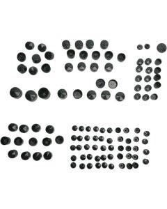 Drag Black Standard Engine Trans Primary Bolt Cover Kit Harley FLH 09-16