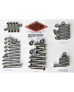 Diamond Engineering OEM Polished Stainless Steel Engine Bolt Kit Dyna FXD 99-05