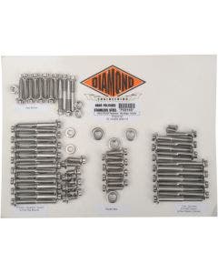 Diamond Engineering 12 Point Polished Stainless Steel Engine Bolt Kit XL 04-15