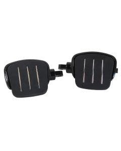 Black Streamliner Styled 4" Adjustable Mini Floor Board Set Harley Models