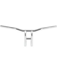 Biltwell 6260-1053 10" Tyson XL Pullback 1" Chrome T-Bar Slotted Harley
