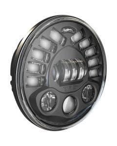 Custom Dynamics ProBeam Black 7" Round LED Adaptive 2 Pedestal Headlamp Harley