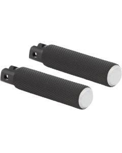 Arlen Ness 07-941 Chrome Billet Knurled Fusion Passenger Footpegs H-D Softail M8