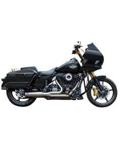 S&S Qualifier 2-into-1 Brushed Stainless Exhaust System 4 Harley 17-23 Touring