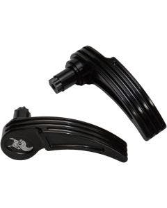 Kens Factory KFL-01 Black Next Level Saddlebag Levers Harley Touring 14-Up