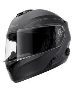 Sena Outrush Modular Flip Up Face Helmet w/ Bluetooth Matte Black (SM-XL)