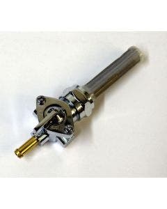 Chrome Petcock 22mm Gas Fuel Tank Straight Down Spigot Harley 75-up & Custom