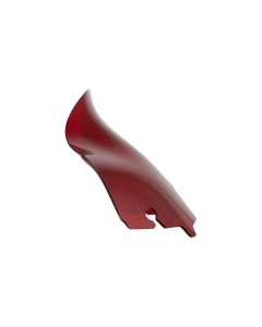 Klock Werks KOLOR FLARE Red 6.5" Windshield for Harley Batwing FLH Models 14-23