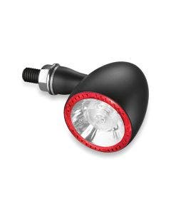 Kuryakyn Kellermann Bullet 1000 2555 Black Red/Amber LED Rear Turn Signal Harley & Metric