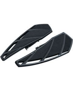 Kuryakyn 5795 Gloss Black Phantom Driver Floorboards Harley M8 Softail 18-Up
