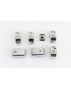 V-Twin 26-0844 Chrome Handlebar Control Switch Covers 11-Up Harley Softail Dyna