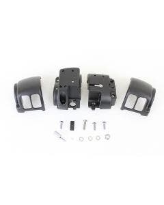 V-Twin 26-0847 Black Handlebar Control Switch Housing Kit 16-Up Harley Softail