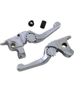 PSR 12-01654-20 Chrome Anthem Shorty Lever Set Pair Harley FLHT/X 14-16