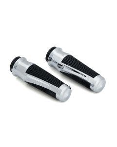 Kuryakyn 5786 Chrome Phantom Grips Indian Cruiser Aluminum 18-Up