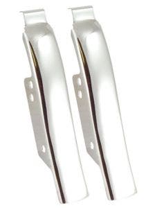 Mid USA 26312 V-Factor Chrome Steel Saddlebag Filler Panels 93-08 Harley Touring