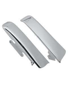 Mid USA 26316 V-Factor Chrome Steel Saddlebag Filler Panels 14-19 Harley Touring