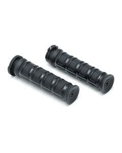 Kuryakyn 6673 Black Dillinger Grips Harley Models w/ Dual Cable Throttle 96-Up