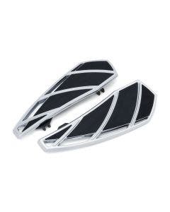 Kuryakyn 5792 Chrome Phantom Driver Floorboards Harley FLH/T FLS FXD 83-20