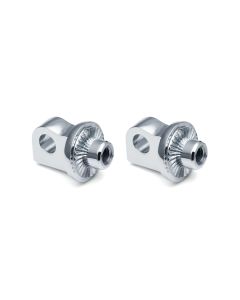 Kuryakyn 6774 Adjustable Stop Splined Peg Adapters Chrome Harley 