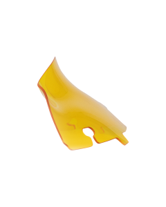 Klock Werks KOLOR FLARE Yellow 4" Windshield for Harley Batwing FLH Models 14-23