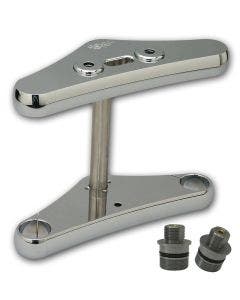 Pro One 107100 Chrome Billet Aluminum 41MM 0° Triple Tree Harley FXST FXWG 84-10