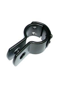 Black 1-1/2" Footpeg Mount Clamp Set 3 piece Harley-Davidson & Custom Chopper