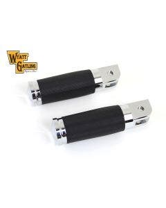 V-Twin 27-0488 Chrome Wyatt's 2018 Rider Footpeg Set Harley Softail '18-Up
