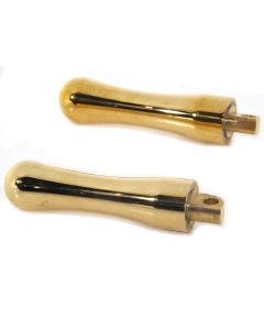 Brass Contour Foot Peg Set Male Clevis Harley Dyna Sportster Softail 27-0777