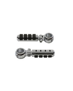 V-Twin 27-0895 Chrome Cats Paw Style Footpeg Set for 1 1/4" Engine Bars