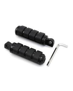 V-Twin 27-1457 Black Small Cats Paw Footpeg Rubber Pad Harley Motorcycle Pegs