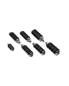 V-Twin 27-1610 Chrome Cats Paw Footpeg Kit Rubber Pad Harley Motorcycle Pegs