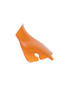 Klock Werks KOLOR FLARE Orange 4" Windshield for Harley Batwing FLH Models 14-23