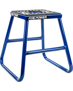 Fire Power Steel Moto Stand Blue MX Off Road Non-Slip 16" Tall 61-0802