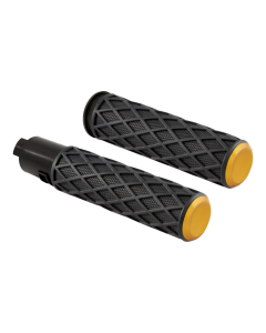 Arlen Ness Diamond Gold TBW Grips 4 Harley 23-24 Road/Street Glide