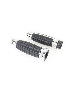 V-Twin 28-0009 Alligator Style Throttle By Wire Grip Set Chrome Harley 08-Up 