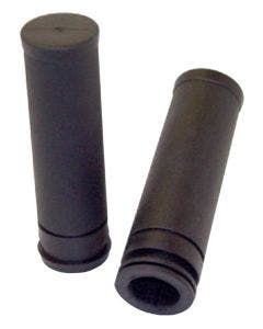 Mid USA 42094 V-Factor Black Fly-By-Wire Rubber Handlebar Grips Harley 08-Up