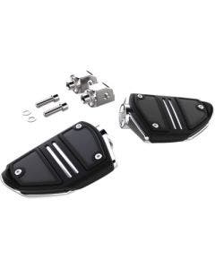 Ciro 61406 Twin Rail Footpeg Chrome Passenger Footrest Harley Softail 18-Up